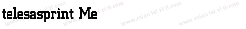 telesasprint Medium字体转换